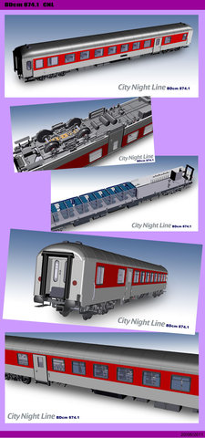 DB BDcm 874.1 - LSmodels - City Night Line